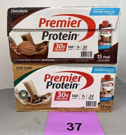 (2) BOXES OF PREMIER PROTEIN SHAKES