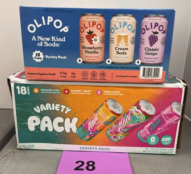 (2) PACKS OF DRINKS - OLIPOP & ALANI