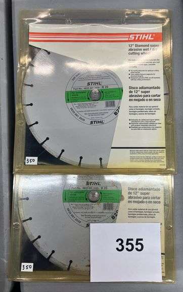 (2) STIHL 12" CIRCULAR SAW BLADES