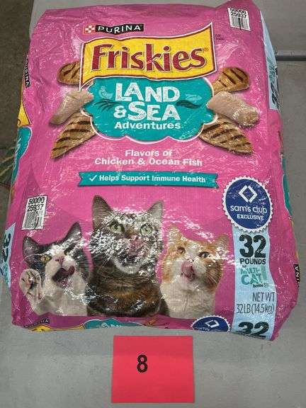(1) 32LB BAG OF FRISKIES CAT FOOD