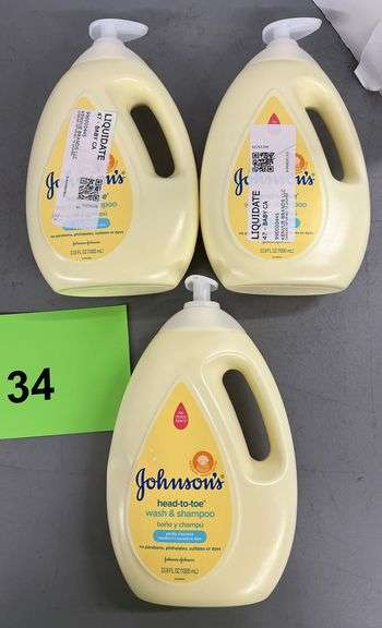 (3) JUGS OF JOHNSONS BABY WASH