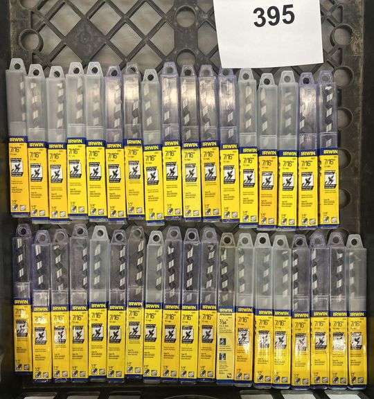 (36) IRWIN 7/16" AUGER BITS