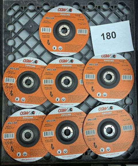 (7) CGW 7" METAL GRINDING WHEELS