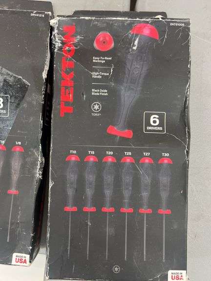 (2) BOXES OF TEKTON SCREWDRIVERS