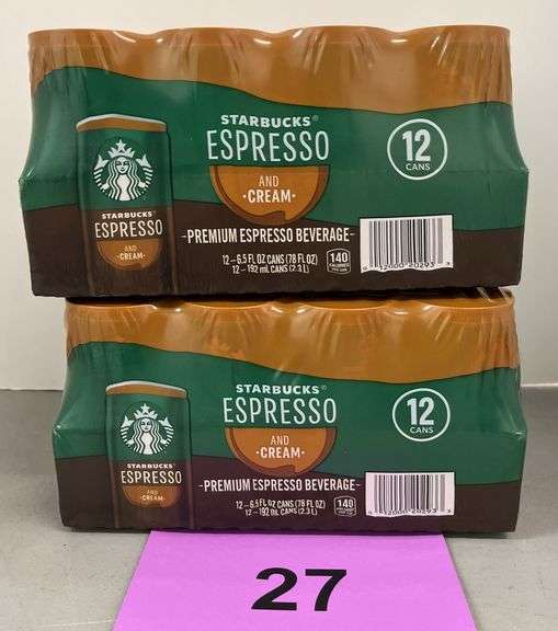 (2) PACKS OF STARBUCKS ESPRESSO DRINKS