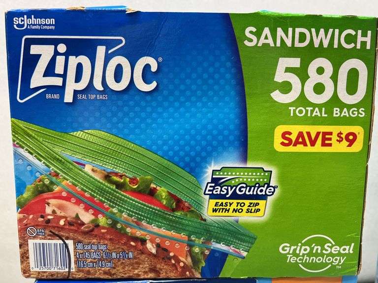 (2) BOXES OF ZIPLOC BAGS