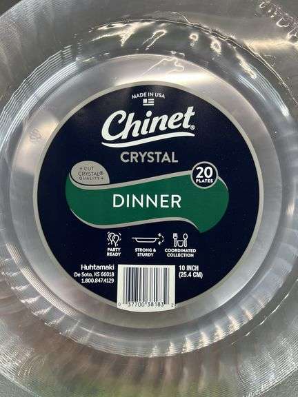 (2) PACKS OF CHINET PLASTIC PLATES