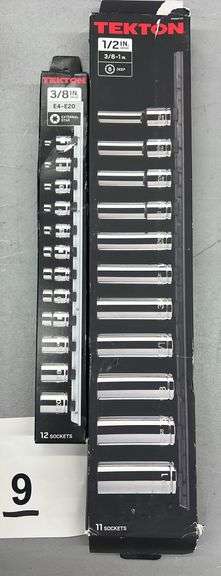 (2) BOXES OF TEKTON SOCKETS