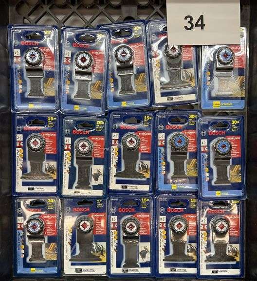 (15) BOSCH STARLOCK BLADE ATTACHMENTS