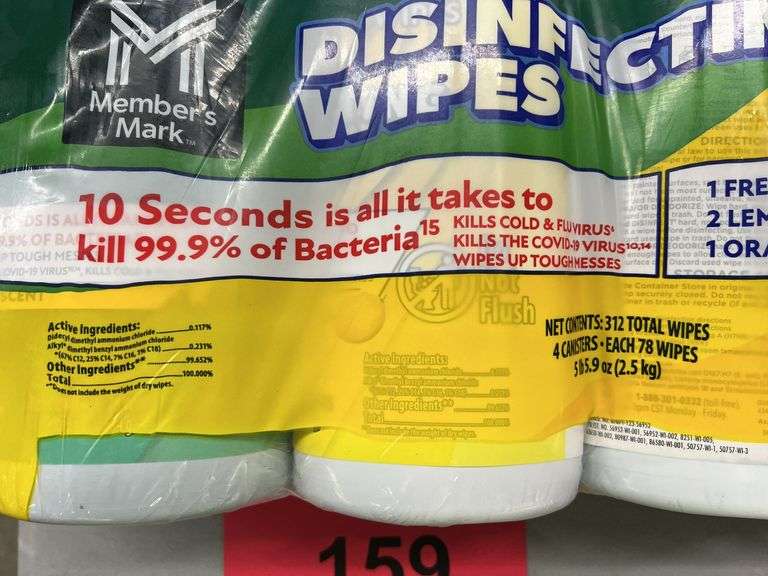 (2) PACKS OF DISINFECTING WIPES