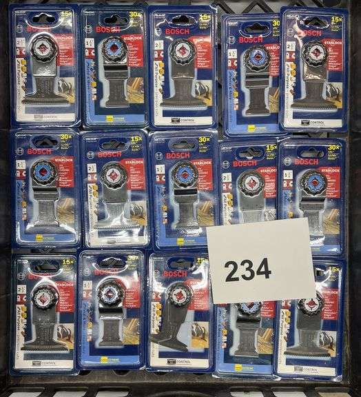 (15) BOSCH STARLOCK BLADE ATTACHMENTS