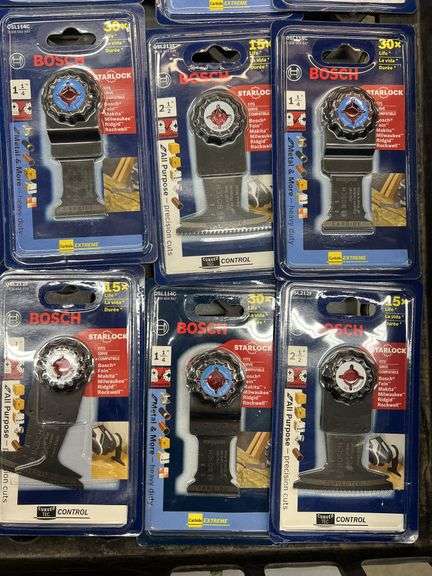 (15) BOSCH STARLOCK BLADE ATTACHMENTS