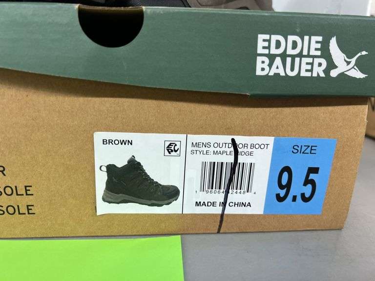 MENS EDDIE BAUER OUTDOOR BOOTS - SIZE 9.5