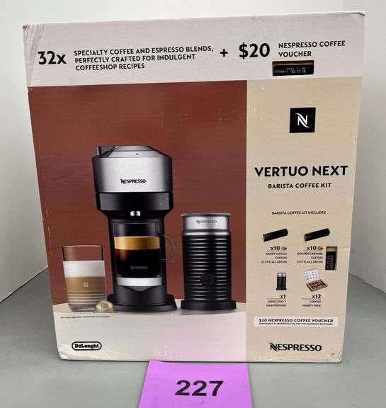 NESPRESSO VERTUO NEXT BARISTA COFFEE KIT IN BOX