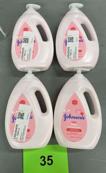 (4) JUGS OF JOHNSONS BABY LOTION