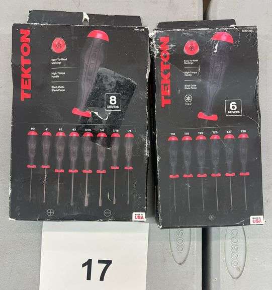 (2) BOXES OF TEKTON SCREWDRIVERS