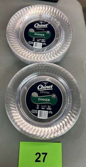 (2) PACKS OF CHINET PLASTIC PLATES