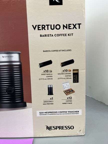 NESPRESSO VERTUO NEXT BARISTA COFFEE KIT IN BOX