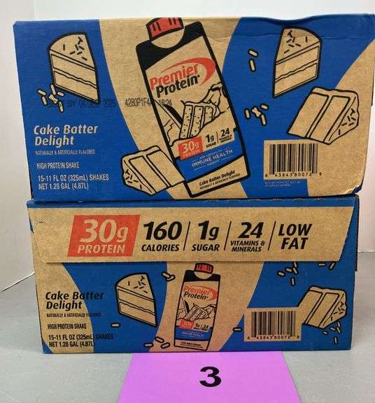 (2) BOXES OF PREMIER PROTEIN SHAKES