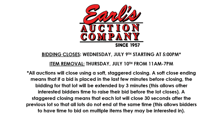 ONLINE TOOL AUCTION 6/30-7/9