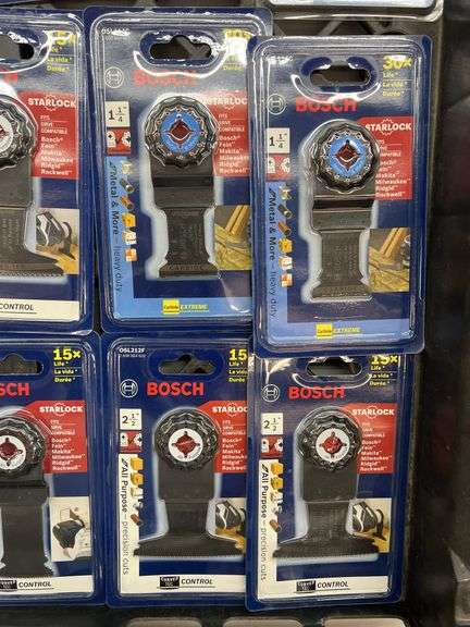 (15) BOSCH STARLOCK BLADE ATTACHMENTS