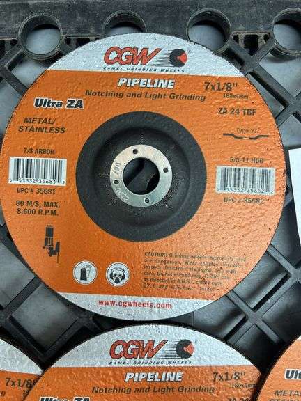 (7) CGW 7" METAL GRINDING WHEELS