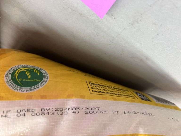 (2) BAGS OF JASMINE RICE