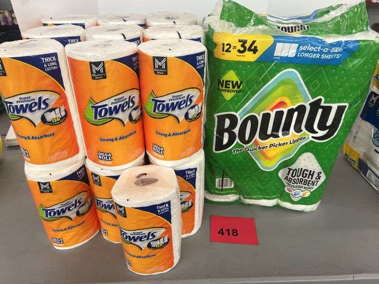 PACK OF PAPER TOWELS & (19) ROLLS