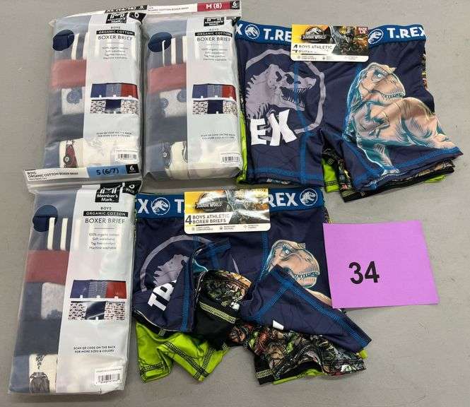 (5) PACKS OF BOYS UNDERWEAR - ASSORTED SIZES