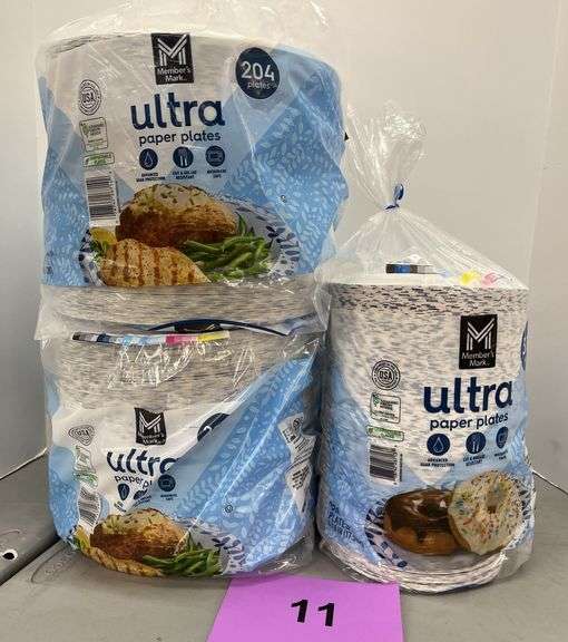 (3) PACKS OF PAPER PLATES