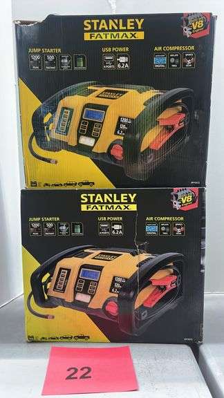 AS IS - (2) STANLEY FATMAX POWER STATIONS IN BOXES
