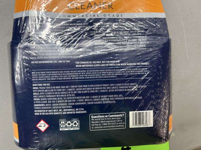 (2) PACKS OF OVEN, GRILL & FRYER CLEANER