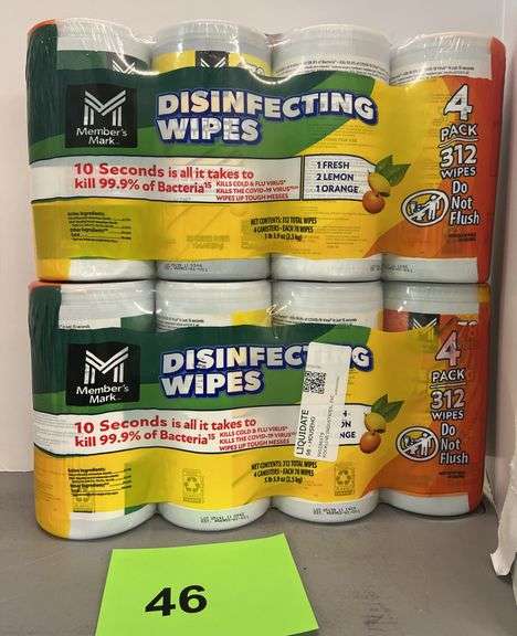(2) PACKS OF DISINFECTING WIPES