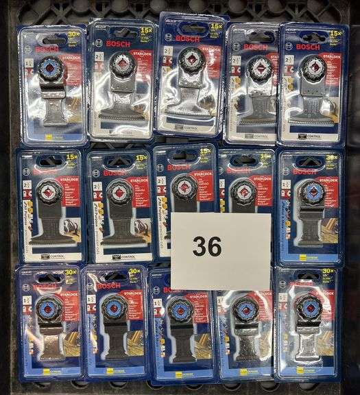 (15) BOSCH STARLOCK BLADE ATTACHMENTS