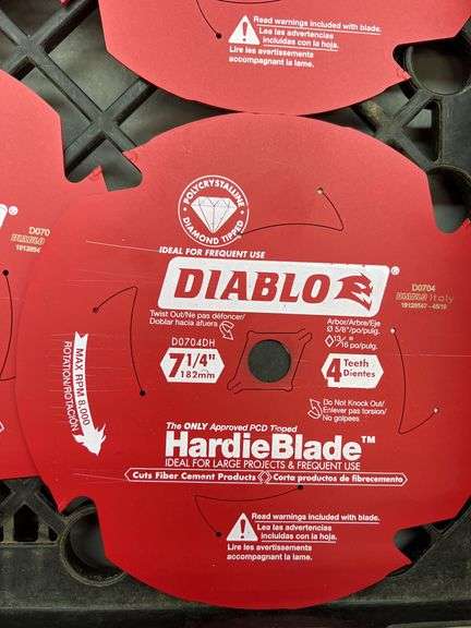 (9) DIABLO 7-1/4" CIRCULAR SAW BLADES