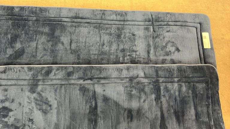 (2) 58"x 20" BATH MATS - BLUE