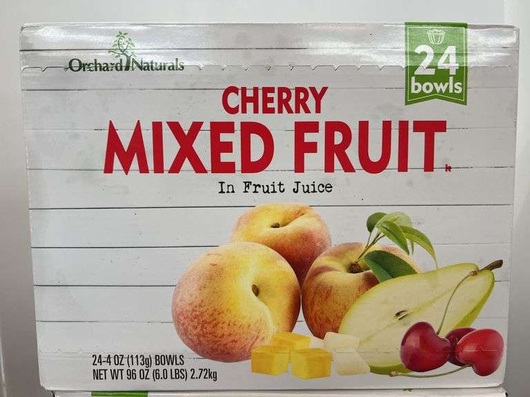 (3) BOXES OF CHERRY MIXED FRUIT