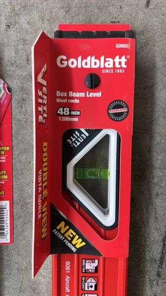 (3) GOLDBLATT 48" BOX BEAM LEVELS