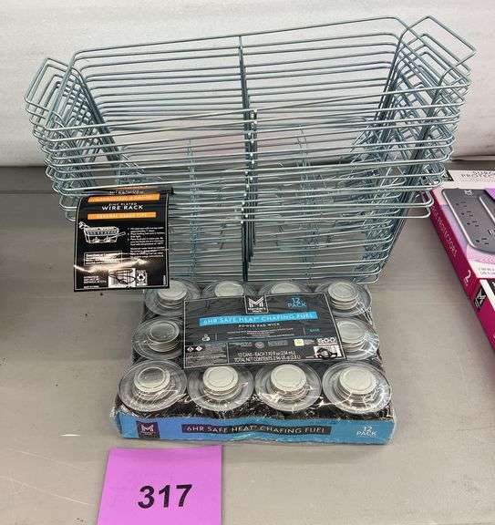 15PC SERVEWARE LOT - CHAFING STANDS & FUEL