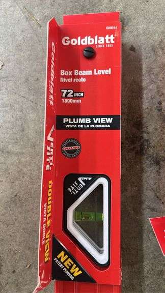 (3) GOLDBLATT 72" BOX BEAM LEVELS
