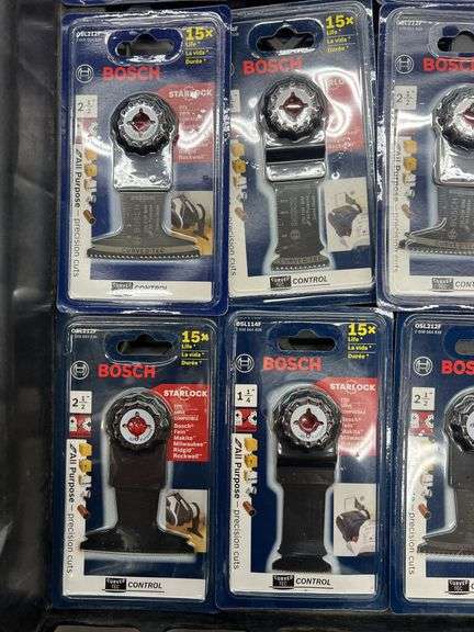 (15) BOSCH STARLOCK BLADE ATTACHMENTS