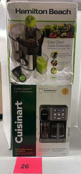 AS IS - JUICE EXTRACTOR & COFFEE MAKER IN BOXES