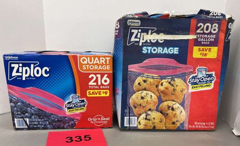 (2) BOXES OF ZIPLOC BAGS