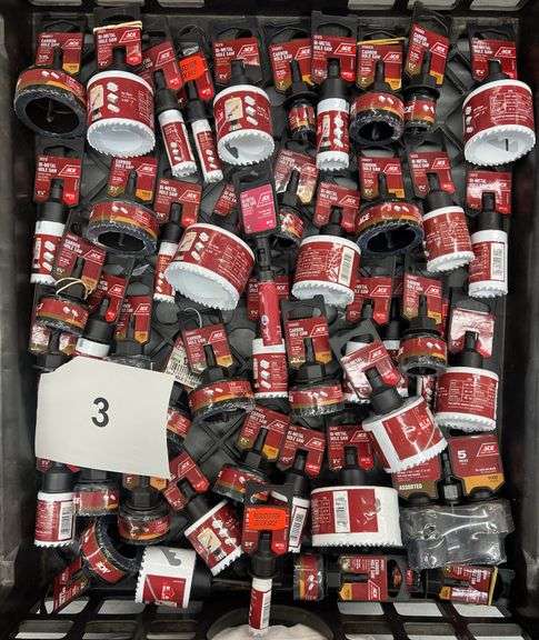 MISC LOT OF ACE HOLE SAWS