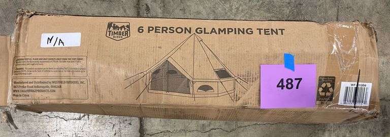 TIMER RIDGE 6 PERSON GLAMPING TENT IN BOX