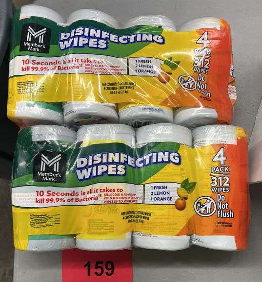 (2) PACKS OF DISINFECTING WIPES