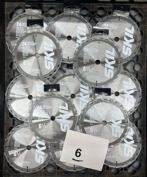 (13) SKIL 6-1/2" CIRCULAR SAW BLADES