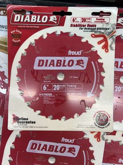 (8) DIABLO CIRCULAR SAW BLADES