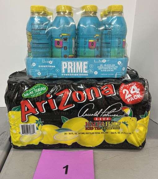 (2) PACKS OF DRINKS - ARIZONA & PRIME