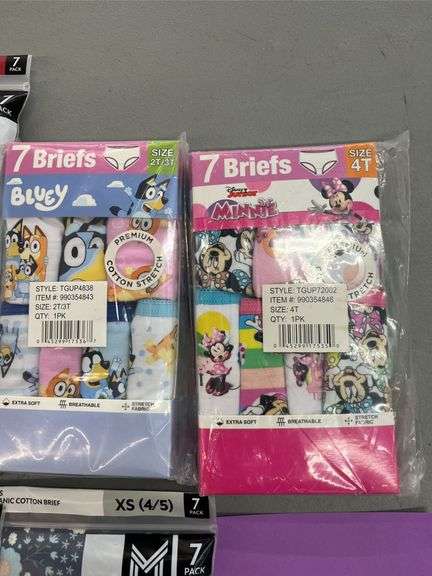(8) PACKS OF GIRLS UNDERWEAR - ASSORTED SIZES
